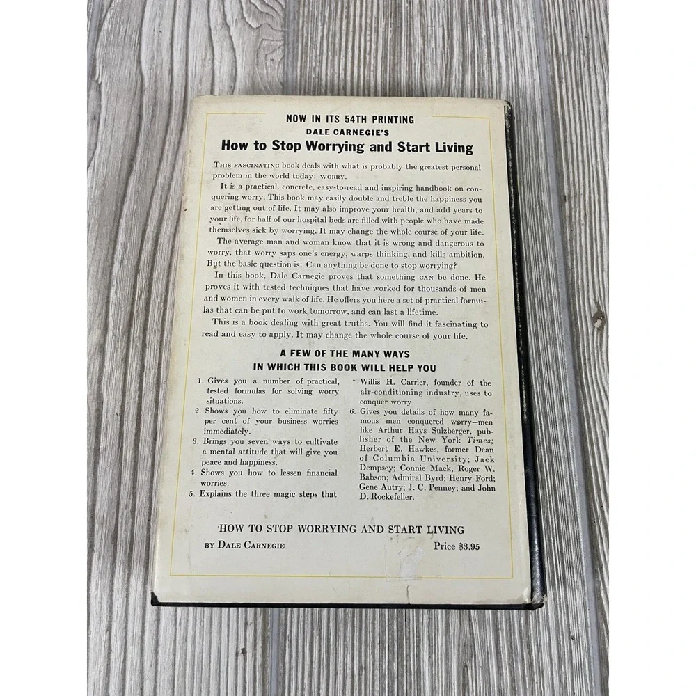 How to Win Friends and Influence People Lot Dale Carnegie 106th Print 55th Print